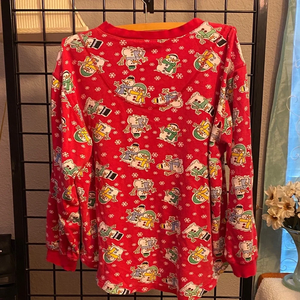 Festive Red Pajama Top and bottom set